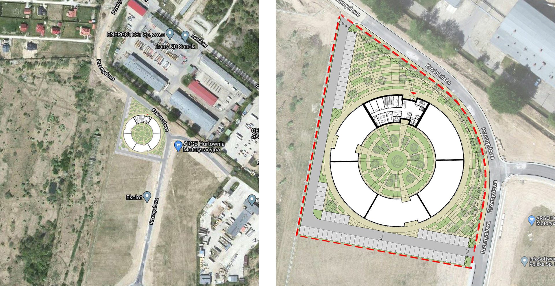 P4P-Krosno-biurowiec-sytuacja